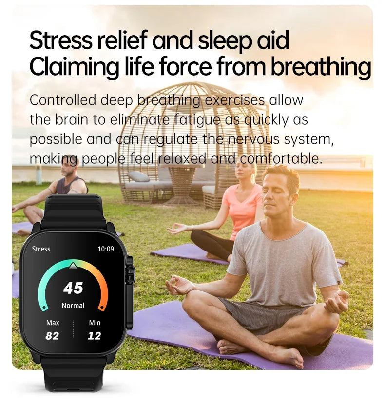 2025 T800 2 Smart Watch Men 49mm Series 8 2.3 "AMOLED Screen NFC Compass Waterproof For Apple Watch IWO Ultra 8 Smartwatch