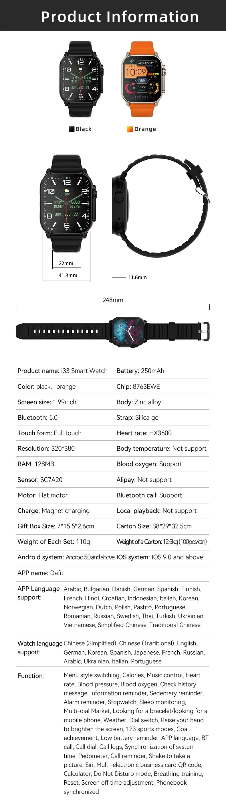 2025 T800 2 Smart Watch Men 49mm Series 8 2.3 "AMOLED Screen NFC Compass Waterproof For Apple Watch IWO Ultra 8 Smartwatch