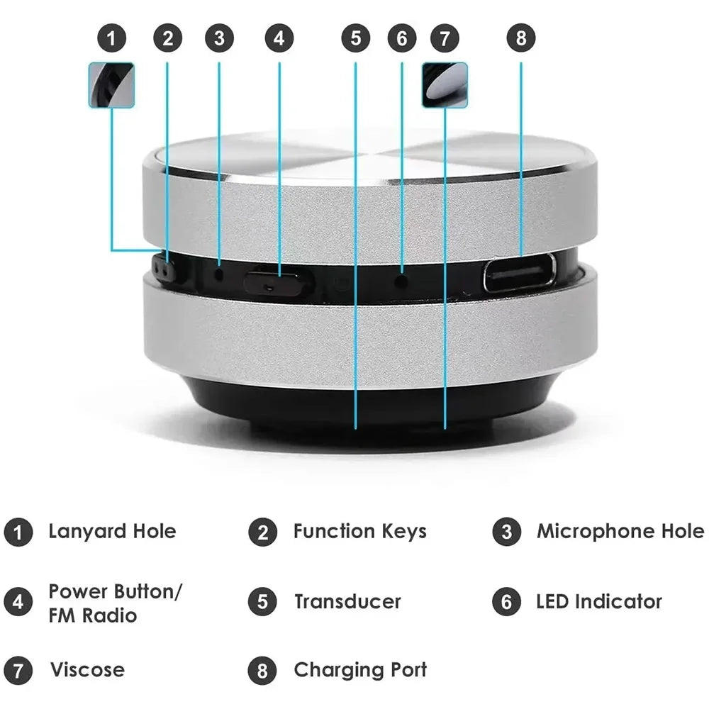 Hot Mini Bone Conduction Speaker Bluetooth-Compatible TWS Wireless Stereo Sound Speaker With FM Radio Dropshipping Wholesale