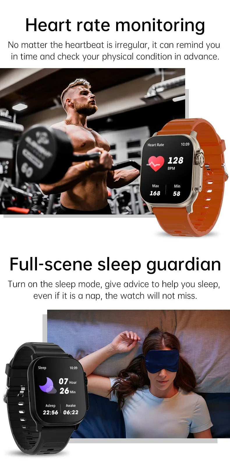 2025 T800 2 Smart Watch Men 49mm Series 8 2.3 "AMOLED Screen NFC Compass Waterproof For Apple Watch IWO Ultra 8 Smartwatch